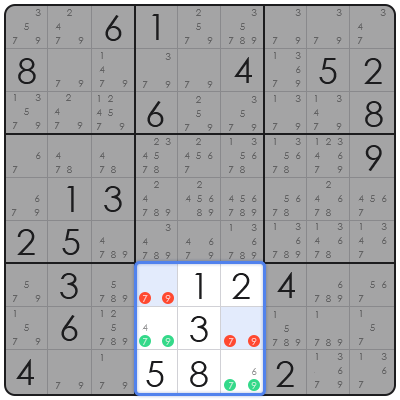 cross hatching in sudoku